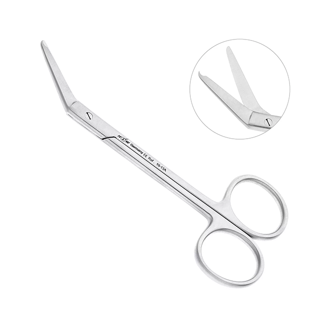Ножницы хирургические угловые для снятия швов Nahtschere,115 мм | HLW Dental Instruments (Германия)