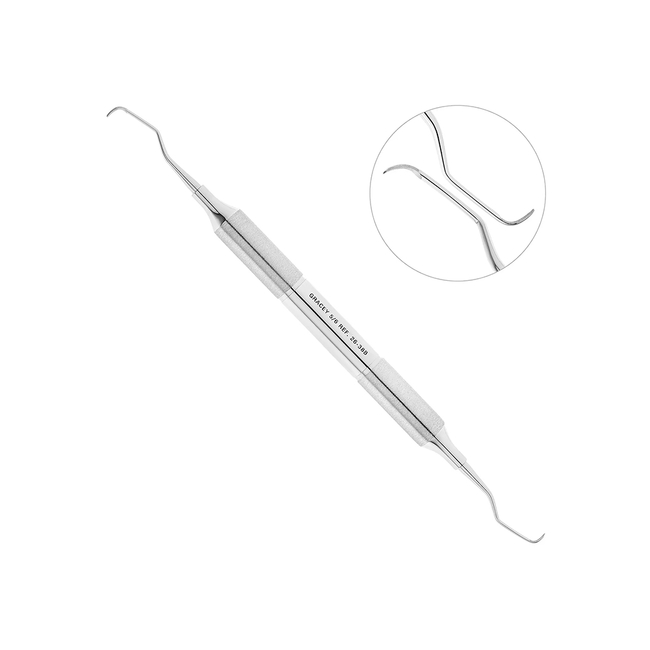 Кюрета пародонтологическая Gracey, форма 5/6, ручка DELUXE, диаметр 10 мм | HLW Dental Instruments (Германия)