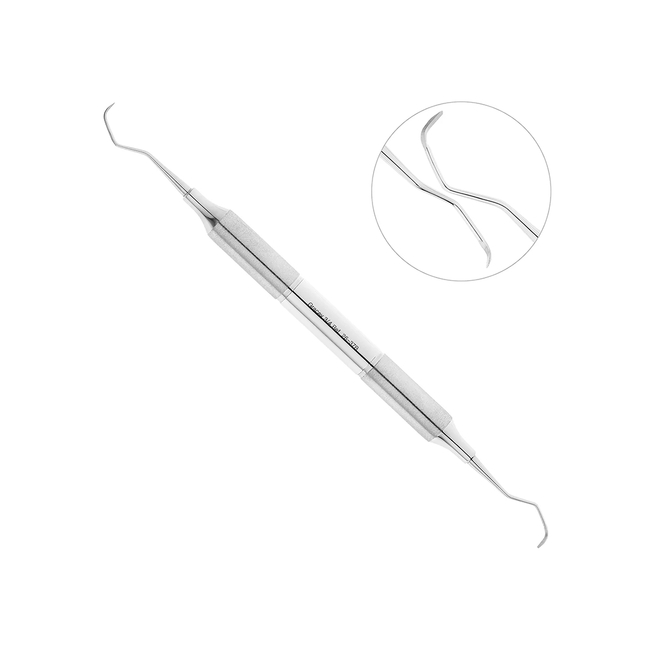 Кюрета пародонтологическая Gracey, форма 3/4, ручка DELUXE, диаметр 10 мм | HLW Dental Instruments (Германия)