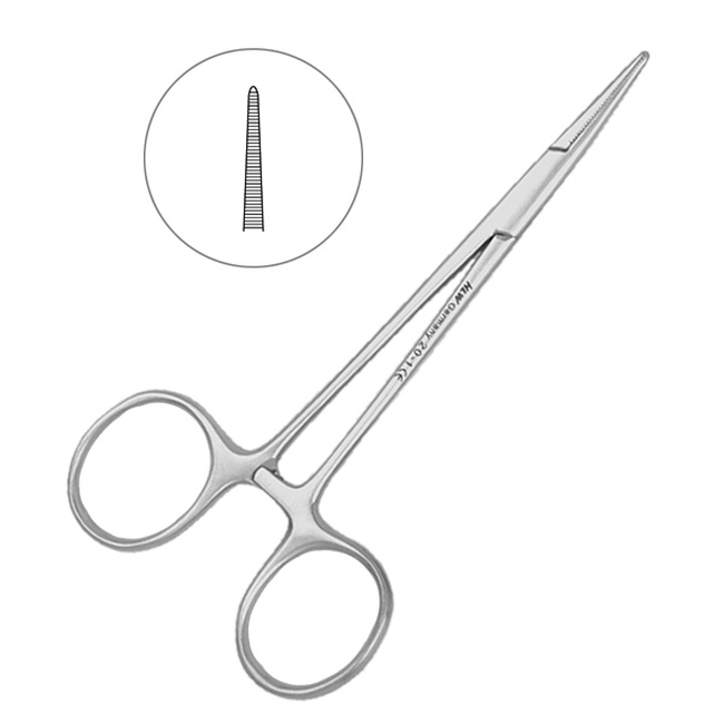 Зажим прямой типа москит Halstead-Mosquito, 12,5 см | HLW Dental Instruments (Германия)
