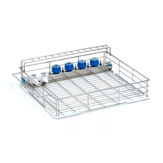 C80 - тележка с разъемами для шлангов и с подставками под наконечники для модели DS 50 | Steelco (Италия)