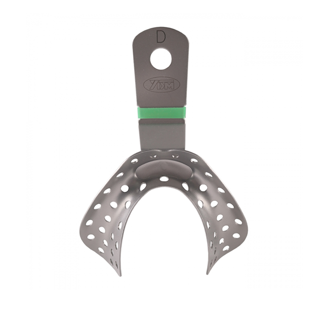 Ложка слепочная для нижней челюсти, полностью лишенной зубов, форма №LD, 65,5x51 мм | YDM (Япония)