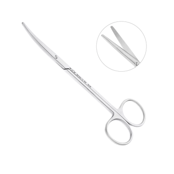 Ножницы тупоконечные изогнутые Metzenbaum, 145 мм | HLW Dental Instruments (Германия)